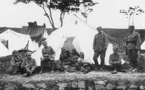 Imantas pulka karavīri nometnē Vladivostokā (Foto no Latvijas vēstures muzeja fondiem
