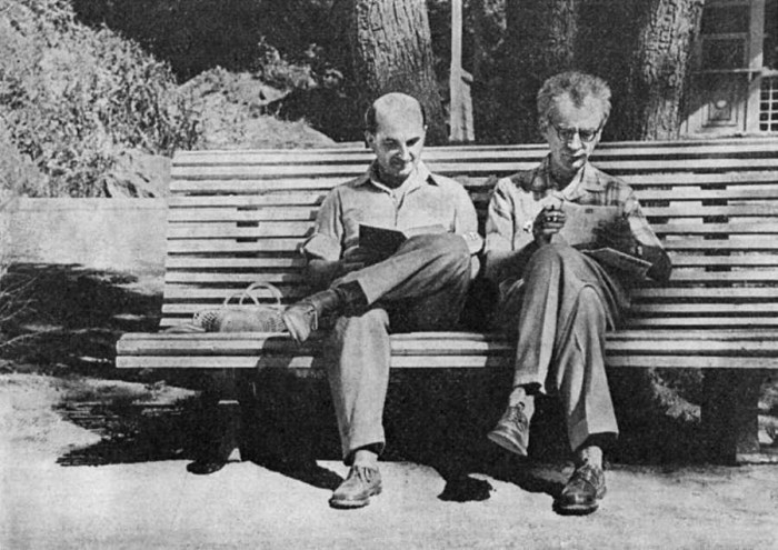 Jevgeņijs Lifšics un Ļevs Landaus Boržomi, 1960 (Foto no Landauu ģimenes arhīva)